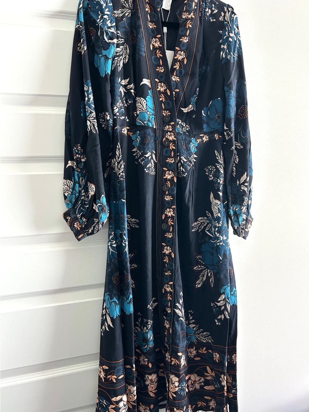 Tuckernuck Caroline Constas Floral Button Front Maxi Dress NWT size XS